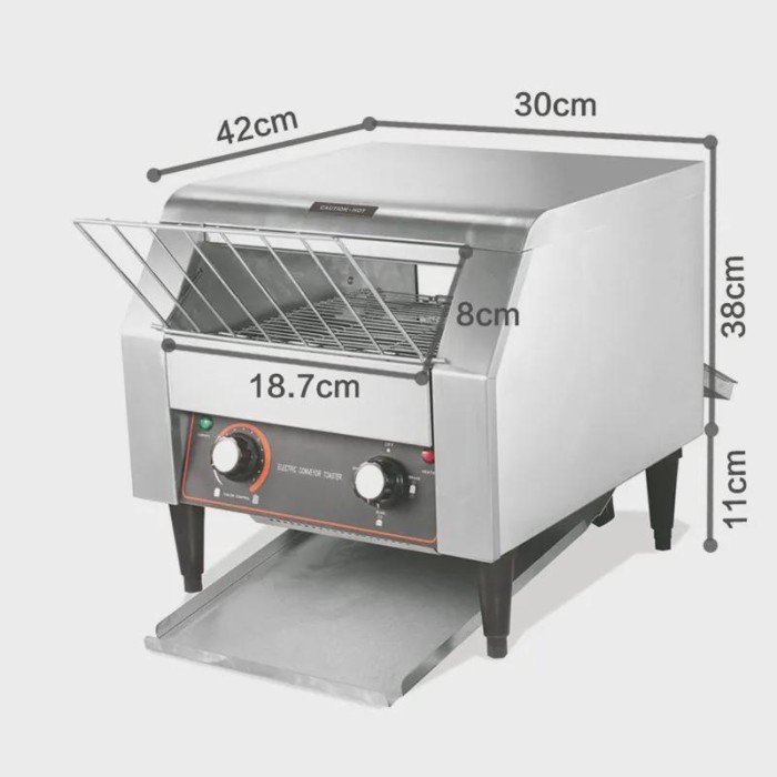 M Commercial Oven Electric Automatic Chain Pizza Bread Maker Cooking Tool