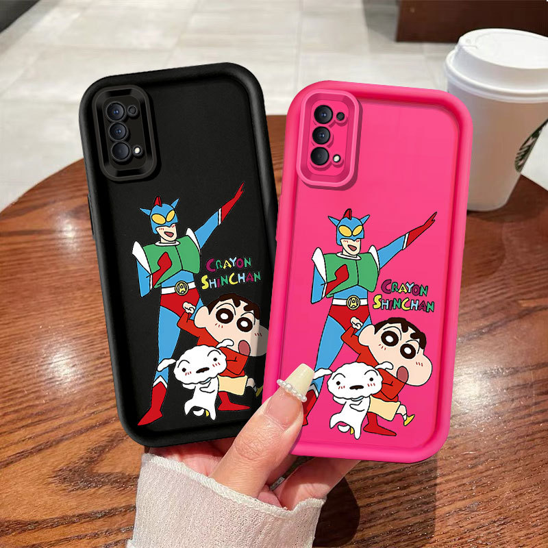 การ์ตูนน่ารัก Superman Crayon Shinchan เคสโทรศัพท์สําหรับ OPPO Reno 2Z 2F / Reno5 5K / Reno6 / Reno7