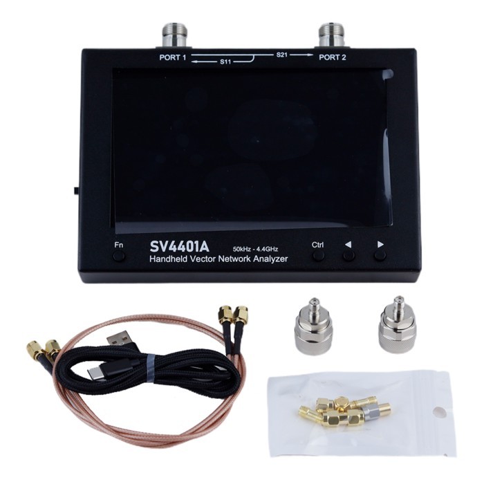 SV4401A Handheld Vector Network Analyzer 50KHz-4.4GHz 7 Inch Touch LCD 50KHz-4.4GHz HF VHF UHF Ante