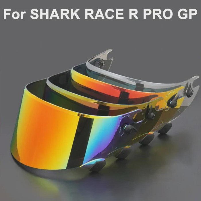 Motorcycle helmet Visor Anti-UV PC visor Lens Race R Pro GP Model Smoke Dark Replacement Visor For
