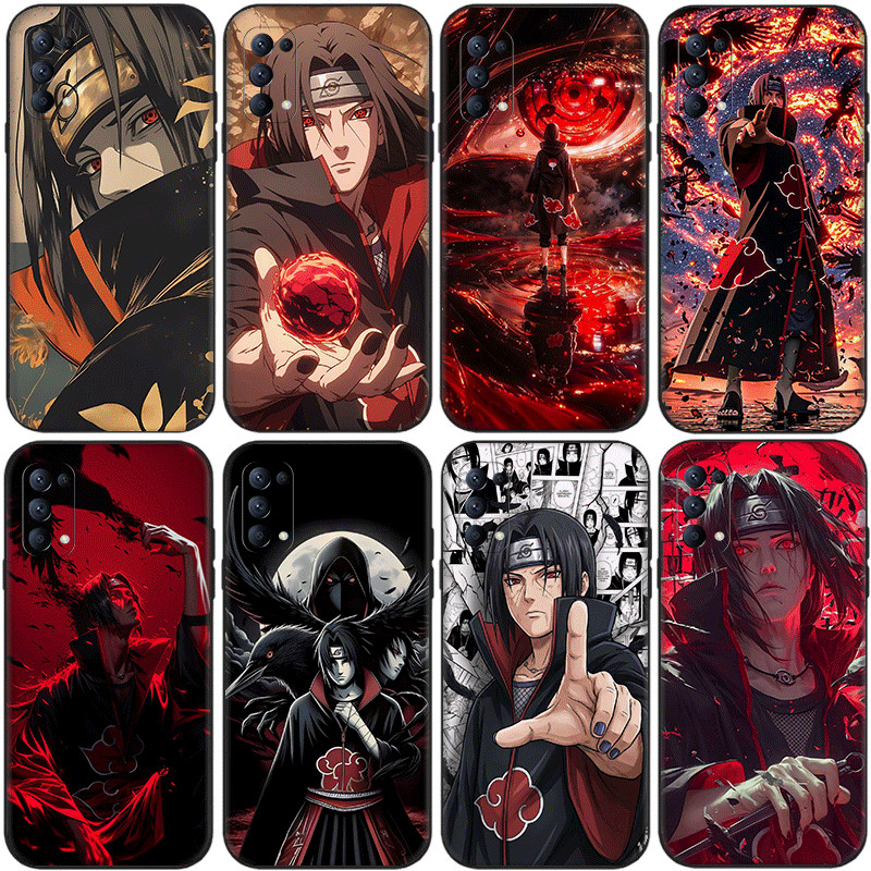 OPPO R9 F1 Plus R9S Reno 2 2Z 2F 3 4 Pro 5 5F Lite 5K TPU Spot goods สีดํานุ่มเคสโทรศัพท์ Naruto ani