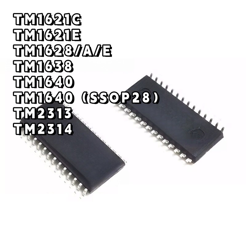 ยี่ห้อใหม่ TM1628 TM1628A 1621 1638 1640 2313 2314 HTBE SSOP SOP28