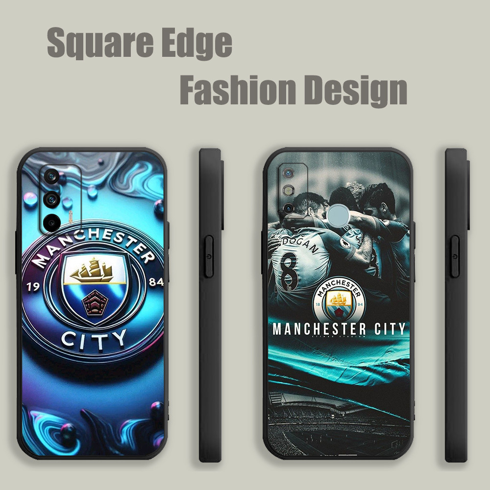 ปลอกสําหรับ Redmi หมายเหตุ 9 9 T 11 12 8 13 Pro Plus 4G 5G Manchester City DJW13 เคสโทรศัพท์ขอบสี่เห