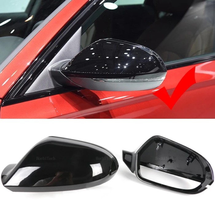 A6 C7 C7.5 4G Carbon fiber pattern Mirror Cover For  Audi S6 RS6 C7 C7.5 2011-2018 Rear View Cap Re