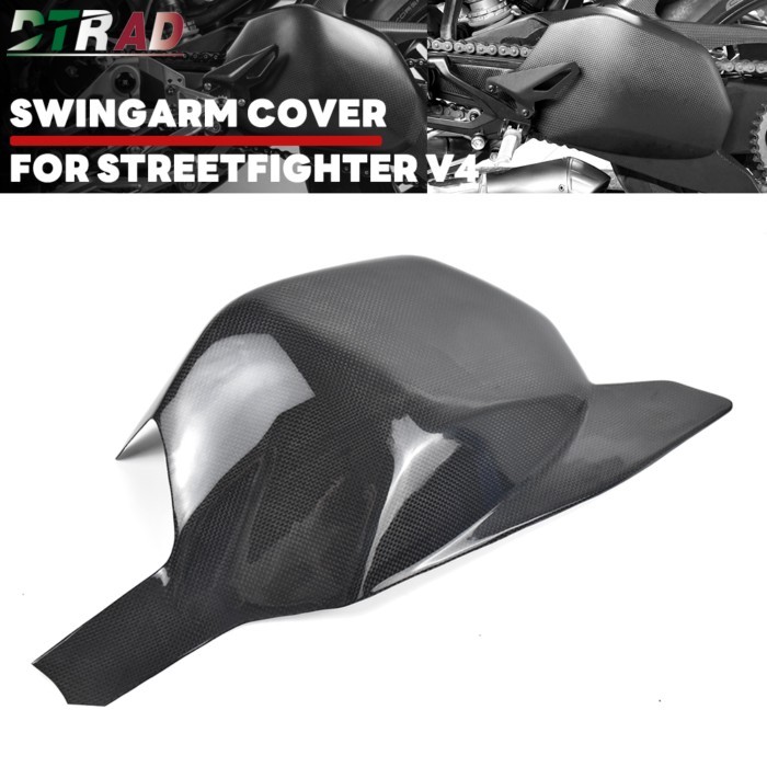 For DUCATI Streetfighter V4 V4S SP 2020 2021 2022 Carbon Fiber Accessories Rear Swingarm Guard Swin
