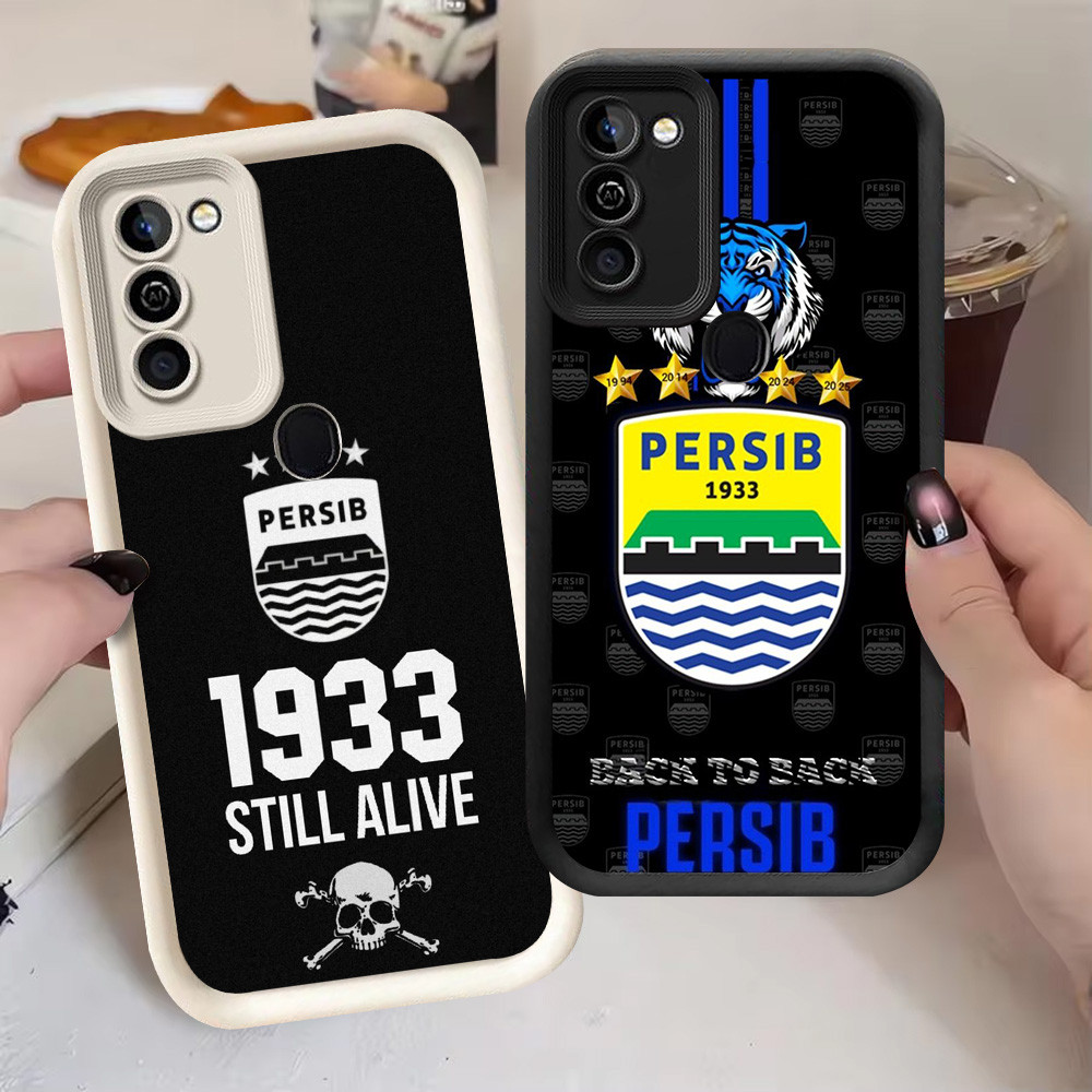 G-63 Persib Casing สําหรับ Infinix Smart 10 6 5 Plus สีดําและสีขาว