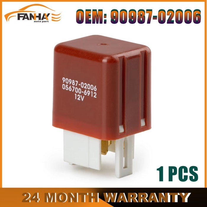 Automotive Relay 90987-02006 For Toyota Landcruiser 84-09 Hilux 86-05 Prado 95 Series RAV4 Water Ta