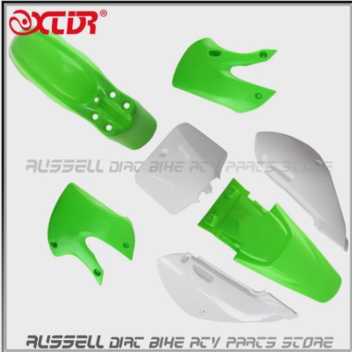 KLX110 dirt bike plastic Fenders Mudguard kits Mugard & plastic covers FOR KAWASAKI MOTO DIRT KX65