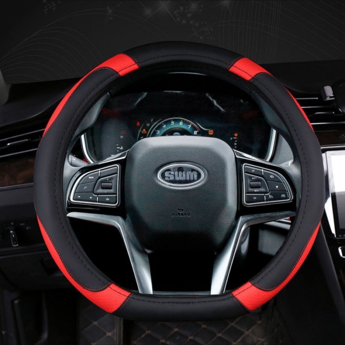 Car Steering Wheel Cover D Type Wrap For SWM G01 G05 Pro G01F PU Leather Interior Accessories 2023