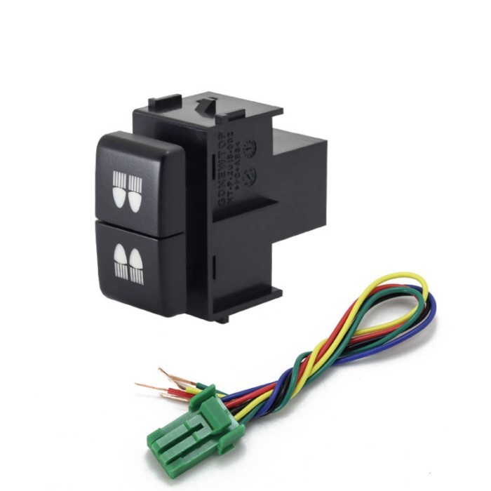 1pc Car Dual key switch dual switch fog lights recorder radar music  DRL Differential  Switch Butto