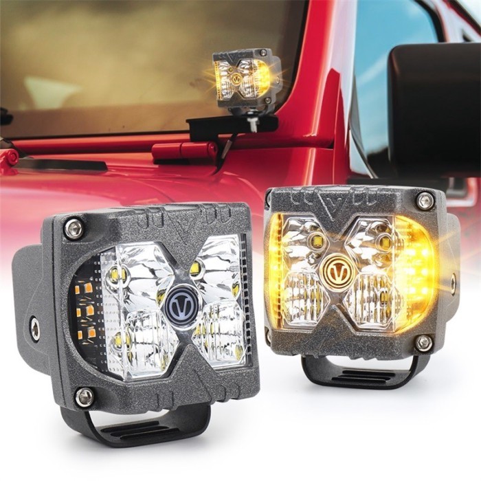 OVOVS offroad led pod lights cube light 4x4 3" offroad led pod lights for Truck UTV ATV