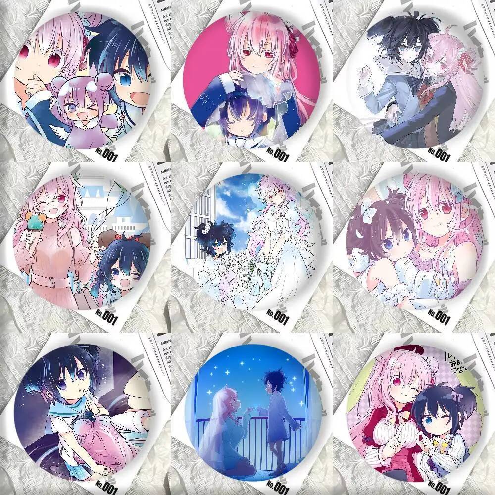 การ์ตูนอะนิเมะ H-Happy Sugar Life Manga Badges DIY กระเป๋าเป้สะพายหลังเสื้อผ้าอุปกรณ์เสริมเครื่องประ