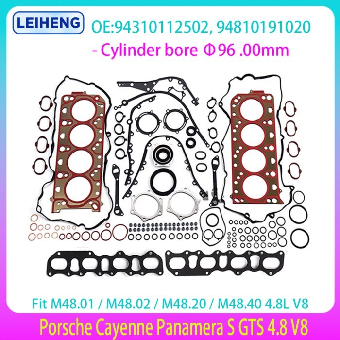 Engine Overhaul Gasket Rebuild Kit Fit For Porsche Cayenne Panamera S GTS 4.8L V8 4.8 L T GAS DOHC
