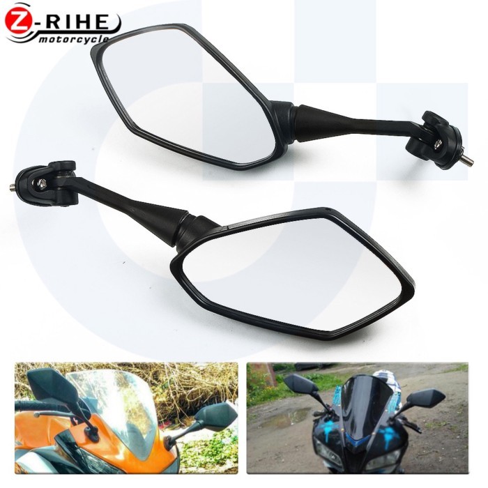 Motorcycle Bike Rearview Mirror Side Mirror Black For Yamaha YZF600 YZF R6 R1 R3 R125 R25 R15 2003