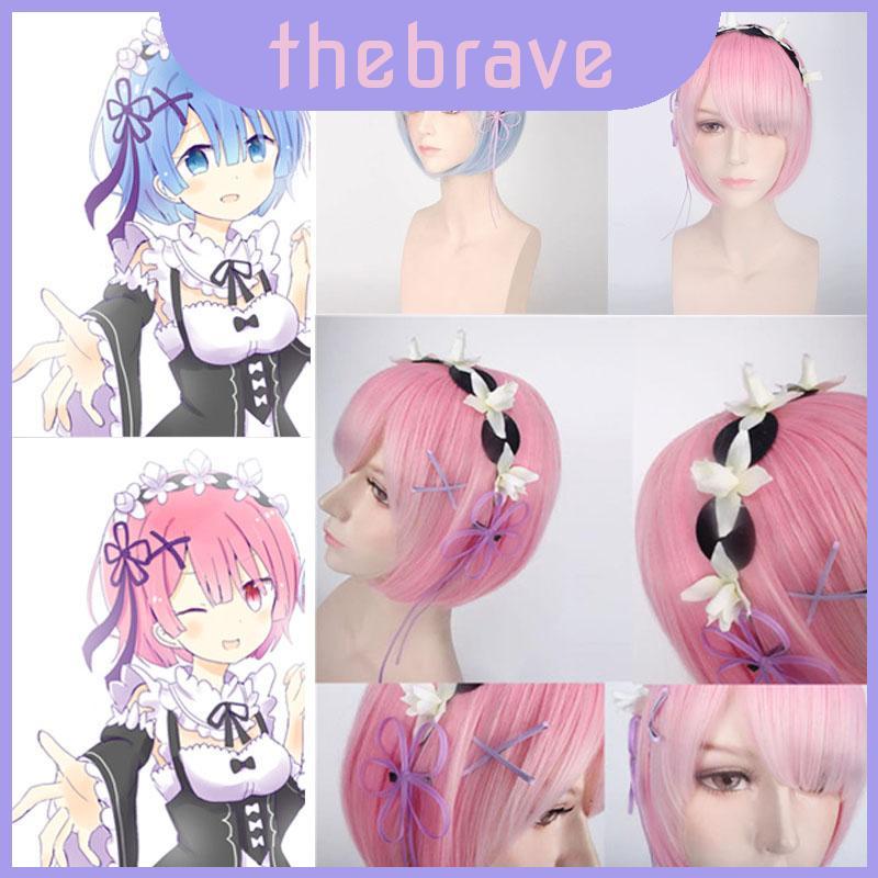 Delightful Rem Rezero วิกผมหัตถกรรมสําหรับผู้หญิงและผู้ชายคอสเพลย์เหตุการณ์และ