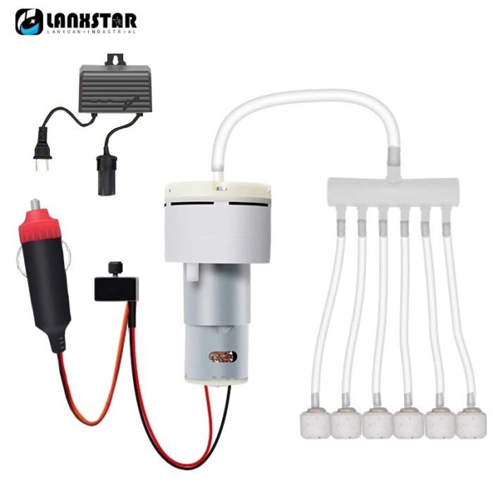DC 12V Mini Air Pump Oxygen Pump Motor Volt Aquarium Pump Adjustment PWM Volume Fishing Aquarium Ca