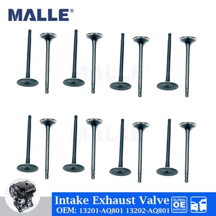16 Pcs Intake Exhaust Valve Kit For Nissan Teana 2.3 VQ23 VQ23DE Engine Auto Parts Car Accessories