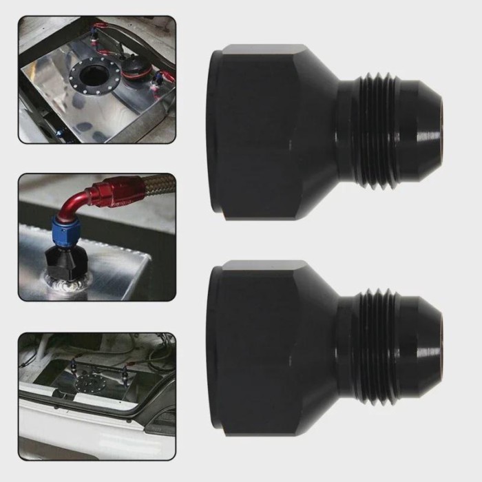 Fitting Adapter 2PCS 10AN AN10 AN-10 Female to AN8 8AN AN-8 Male Reducer Expanders Hose Aluminum Al