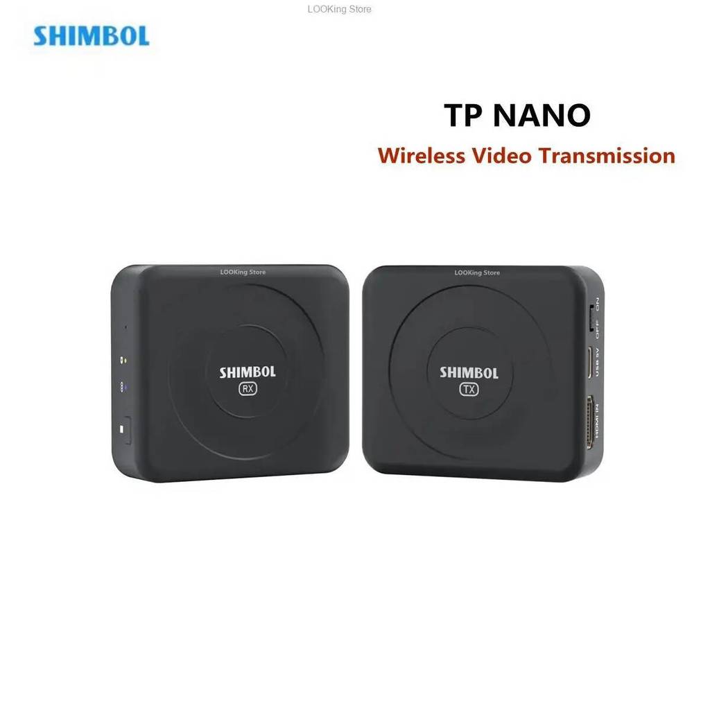 Shimbol TP NANO Professional Wireless Video Transmitter Receiver แบตเตอรี่ในตัวสําหรับ Video Filmmak