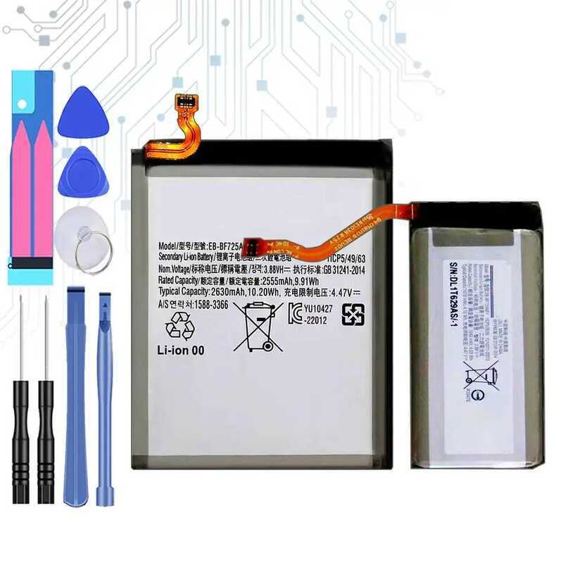 Mobile Phone Battery EB-BF725ABY+EB-BF724ABY 1070mAh/2630mAh For Samsung Galaxy Z Flip 4 5G F723 F72
