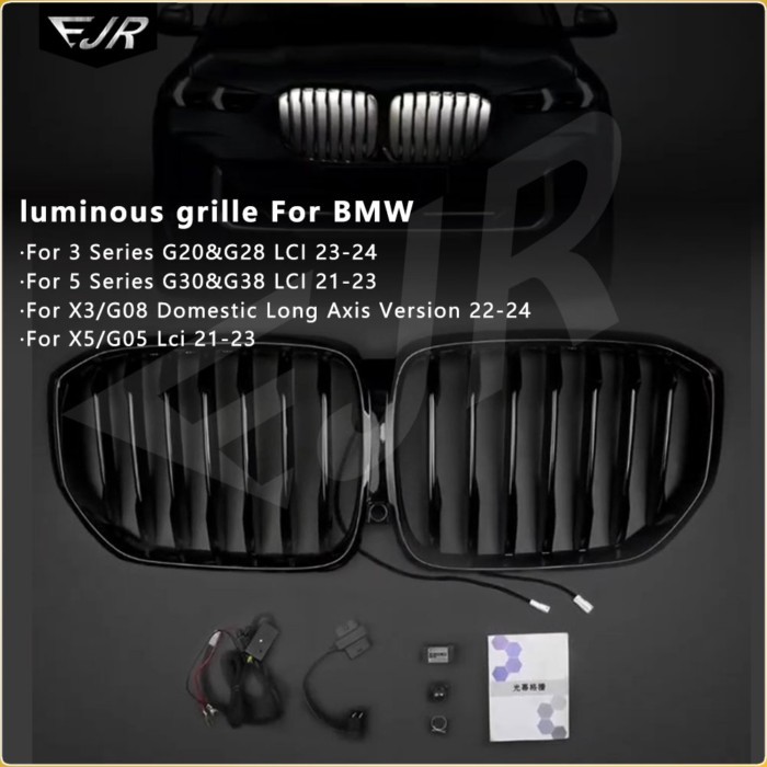 Flowing light luminous Auto Grille for BMW 3 Series G20 G28 LCI / 5 Series G30 G38 LCI / X3 G08 / X