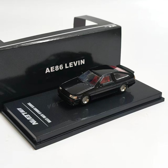1/64 TOYOTA TOYOTA AE86 LEVIN จําลองรถรุ่นคลาสสิกผลิตภัณฑ์สําเร็จรูปคอลเลกชันรุ่นเครื่องประดับ