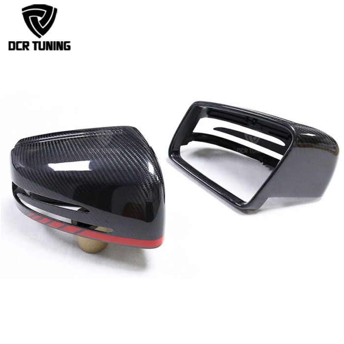 For Mercedes W204 W207 W212 W176 W218 W221 Dry Full Carbon Mirror cover A C CLS E CLA Class Carbon