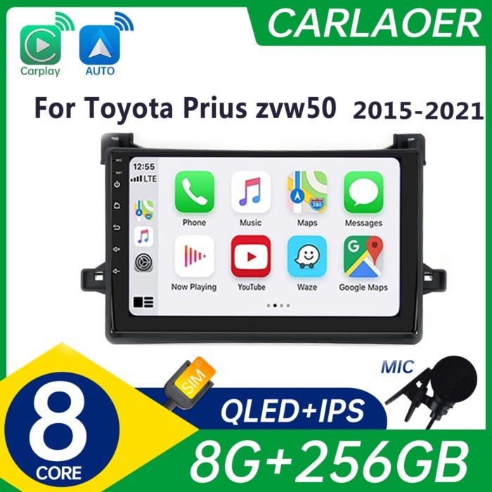 2 din Android Auto Carplay Car Radio Multimedia For Toyota Prius zvw50 15-21 Car Android Video Ster