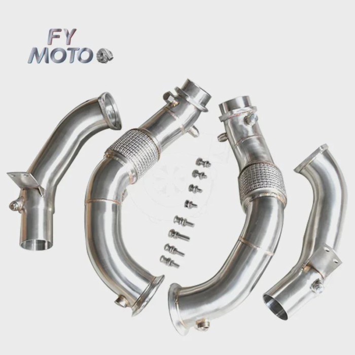 Exhaust Downpipe for BMW M850I G14 G15 G16/M550i G30/M650I/750I G11 G12 catless with OPF N63 22+