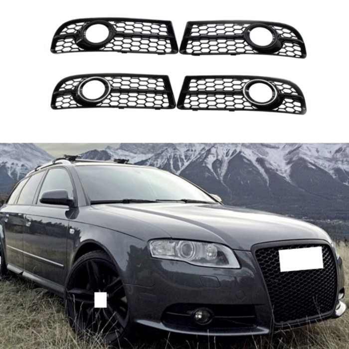 Front bumper fog lamp cover 8E0807681F 8E0807682F For Audi A4 B7 Sports version 2006-2008