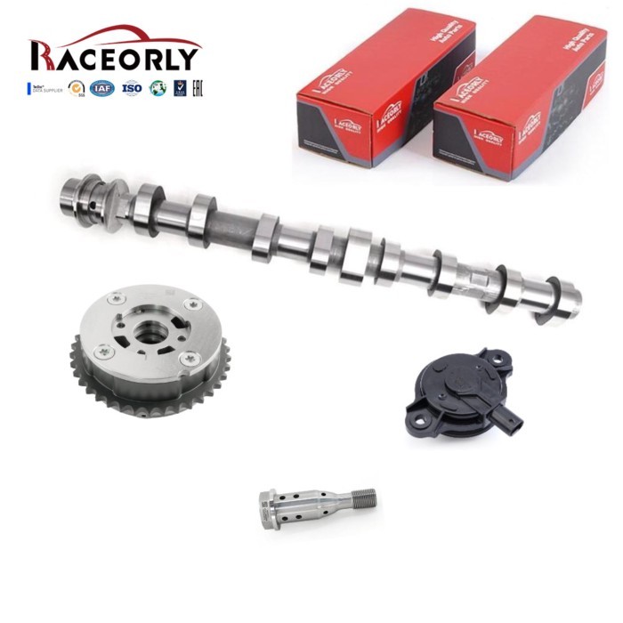 RACEORLY Exhaust Hollow Camshaft & Adjuster Kit For BMW 1 2 3 X1 X3 X4 N20 2.0L