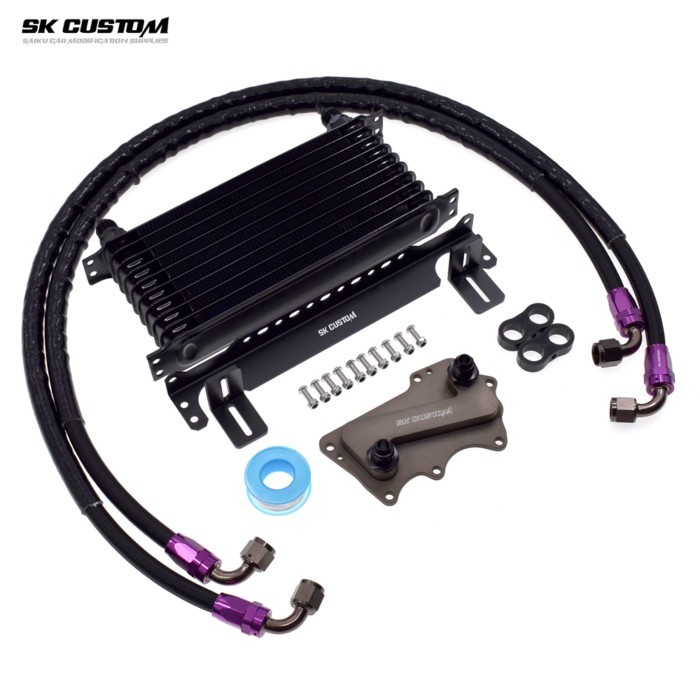 SK CUSTOM Oil Cooler Kit For BMW 5 Series X3 X4 X5 G30 G05 G01 G02 G29 B58 3.0T Engine Oil Cooling