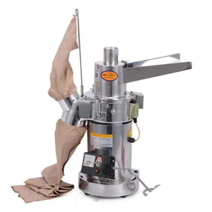 Automatic Herb Grinding Machine Table-Type Continuous Feeding Herb Hammer Grinder Pulverizer 20kg/h