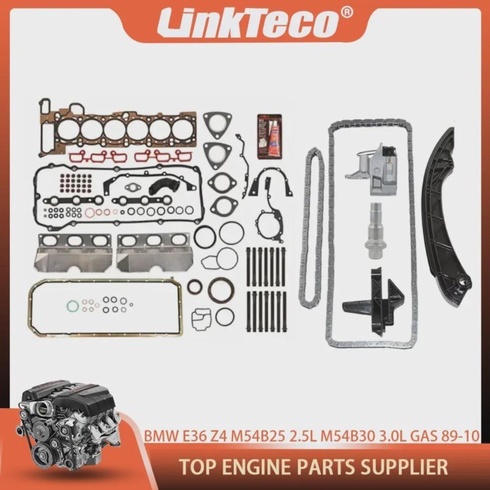 Timing Chain Kit Head Gasket Set For BMW E36 E46 E53 E83 323i 325i 330Ci 520i 728i X3 X5 Z3 Z4 M54B