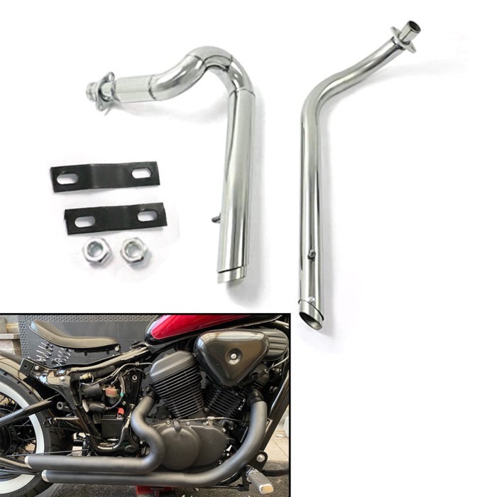 For Honda Steed Shadow 400 600 VLX400 VLX600 VT400C VT600C VT400 VT600 All Years Exhaust Pipe Drag