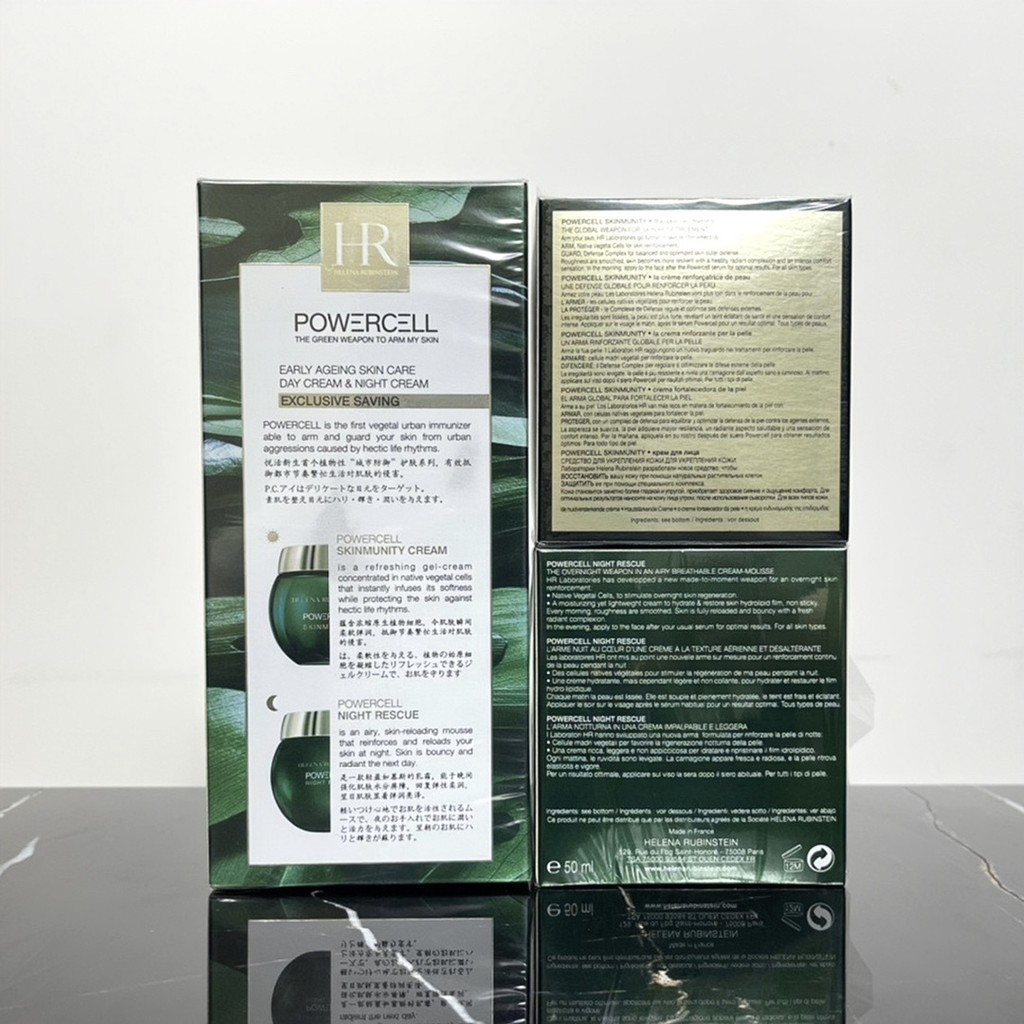 Fashion Direct Arrival 60/Set.Hr Helena Green Aquarius Day Night Cream ชุดสองชิ้น 7wt81b รหัส!2 x 50