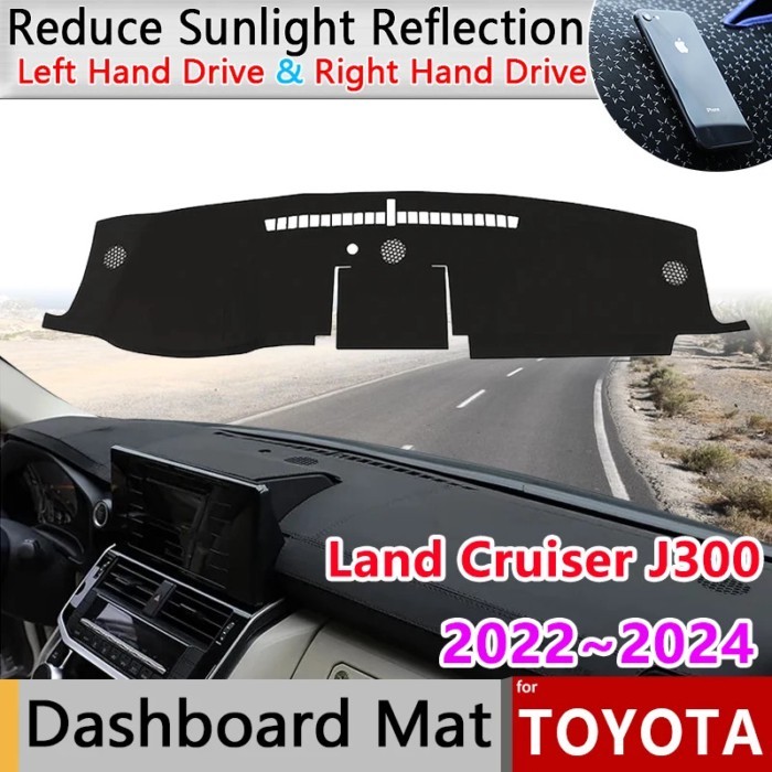 Dashboard Cover for Toyota Land Cruiser LC300 J300 GR Sport 2022~2024 Mat Carpet Pad Rug Sunshade C