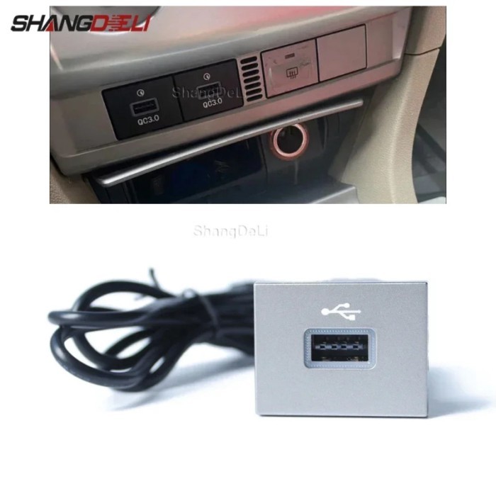 Car Black/Silver USB Input Adapter Audio Radio u-disk flash Socket Interface Cable For Ford Focus 2