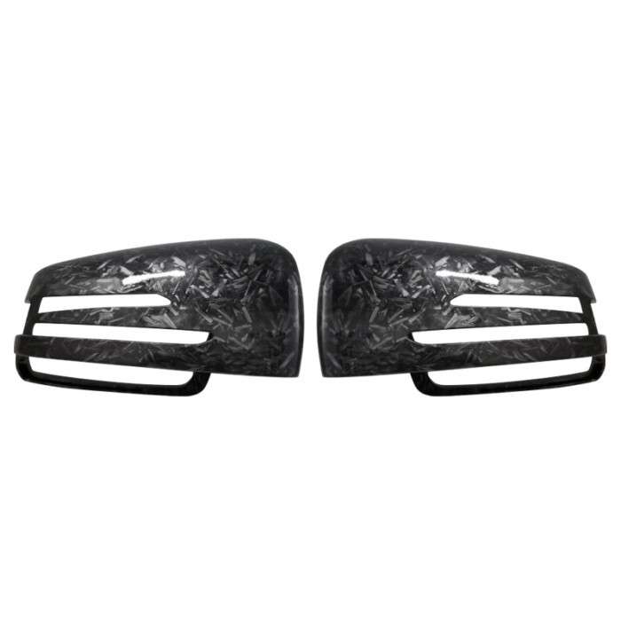 2pcs Replacement Carbon Fiber Pattern Rearview side Mirror cover caps For Mercedes Benz W176 W246 W