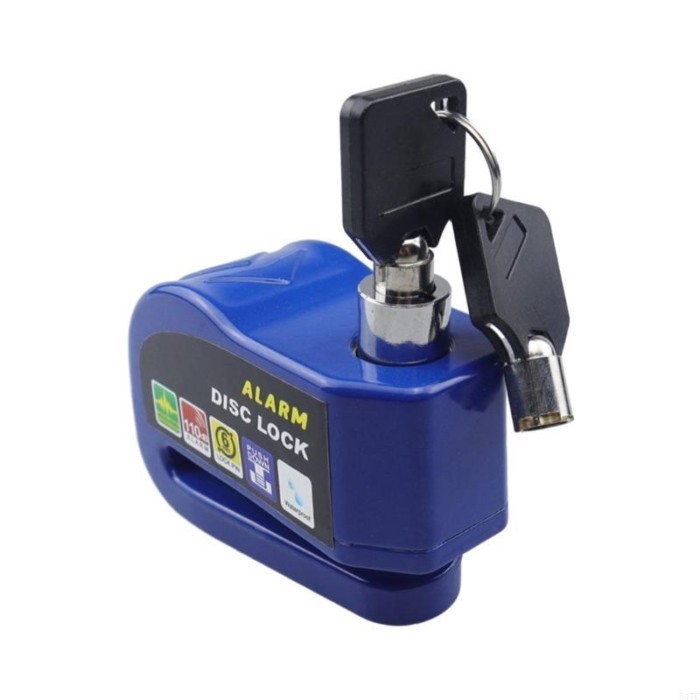 547C Disc Brake Lock Alarm Motorcycle Scooter Wheel Disc Lock with 110dB Alarm Sound Waterproof Bra