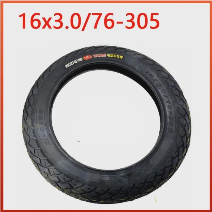 16x3.0 Solid Tire Explosion-proof Tire，16x3.0/76-305 Inner and Outer Tires,