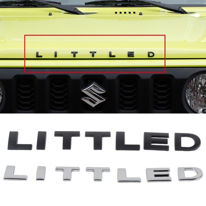 Front Hood Emblem Badge for Suzuki Jimny JB64 JB74 2019 2020 2021 2022 LITTLED Logo Emblem Sticker