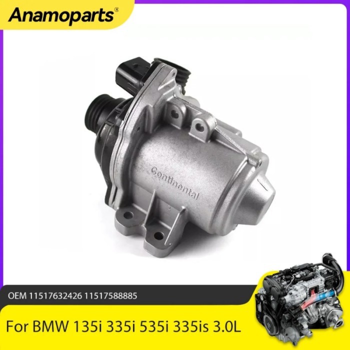 Engine Parts Electric Water Pump Fit 3.0L For l6 GAS BMW 135i 335i 535i 335is 535i GT xDrive 640i 7