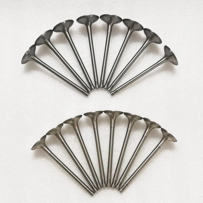 16 PCS 06D109611T 06D109611H 06D109601M EA888 Intake Exhaust Valve for VW 1.8 2.0 TFSI AXX BPY BWA