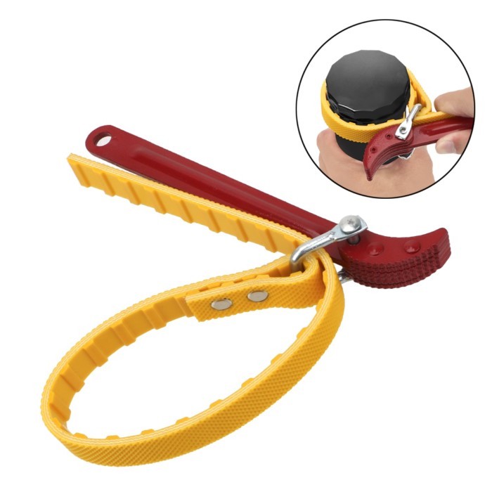 Chain Oil Filter  Puller Strap Spanner Oil Filter Wrench Belt Wrench Oil Filter  Adjustable Strap O