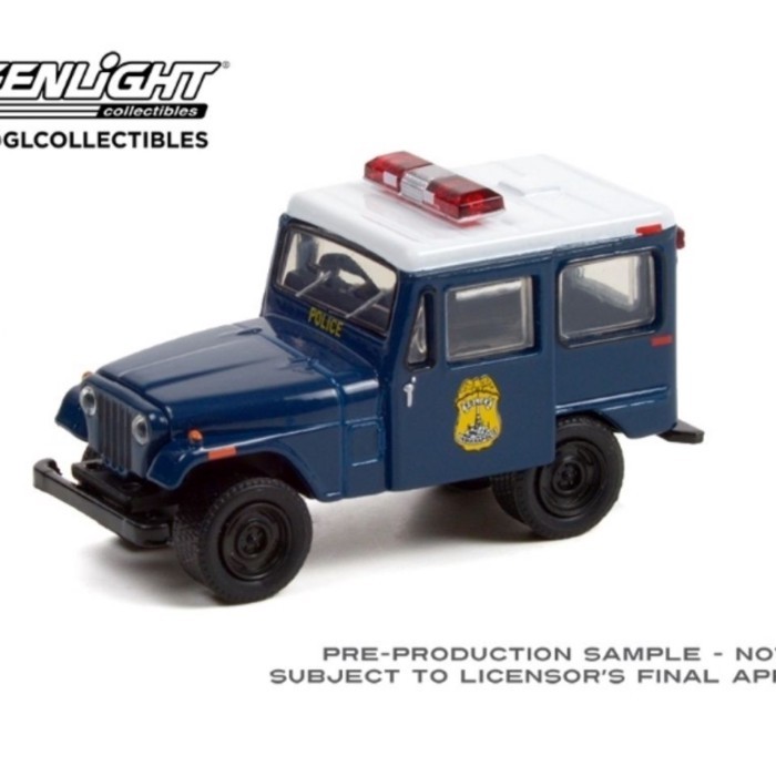 โมเดลรถ GreenLight GreenLight 1: 64 1974 Jeep DJ-5 Indiana Polis Metropolis