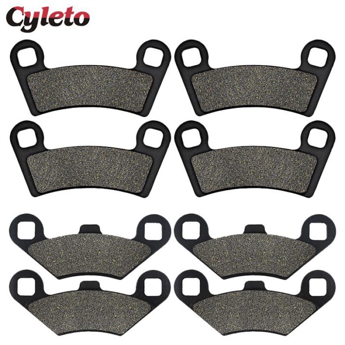 Cyleto Motorcycle Front Rear Brake Pads for Polaris RZR570 RZR 570 EPS 12-19 RZR800 Ranger RZR 800
