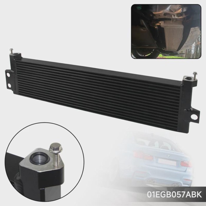 Fit BMW M3 M4 M2 S55 F80 F82 F83 F87 F8X 2015-2020 Aluminum Oil Cooler