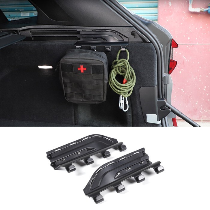 For BMW X5 G05 2019-2025 ABS Plastic Black Car Trunk Sunshade Slot Hooks Interior Modification Acce