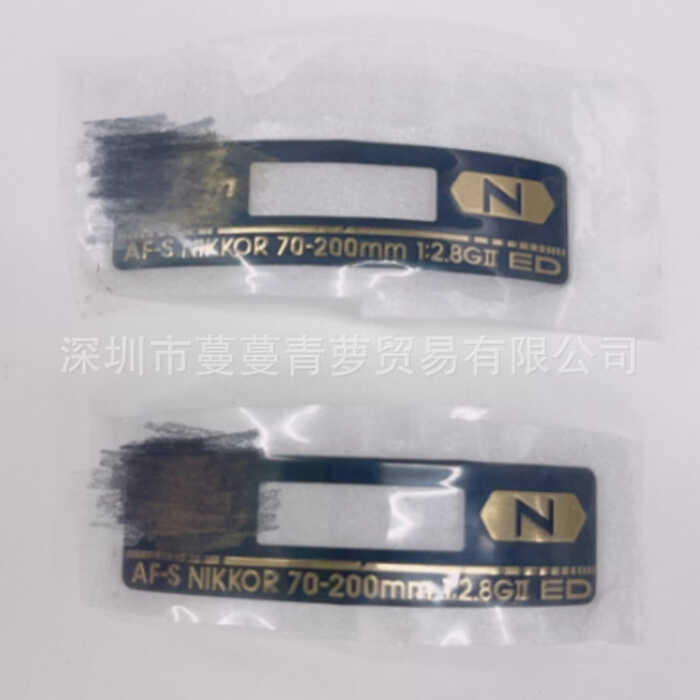 ยี่ห้อใหม่เหมาะสําหรับ Nikon 70-200 รุ่นที่สอง 70-200 2nd Generation ป้ายป้ายป้ายป้ายป้ายโลโก้ป้าย